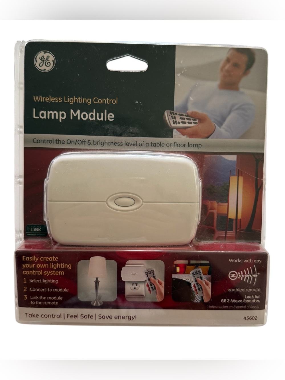 GE 45602 Lamp Module Wireless Lighting Control ZW3101-WCS (Factory Sealed)